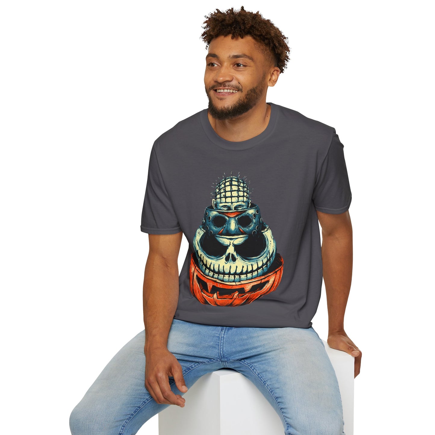 Scary Heads Unisex Softstyle T-Shirt