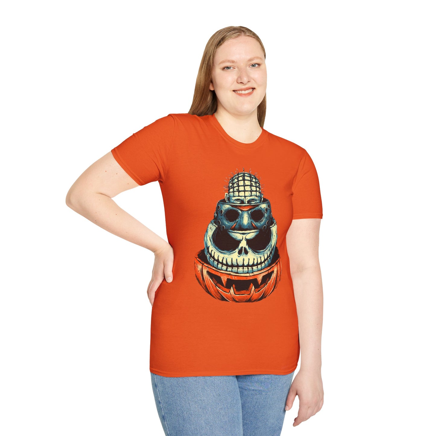 Scary Heads Unisex Softstyle T-Shirt