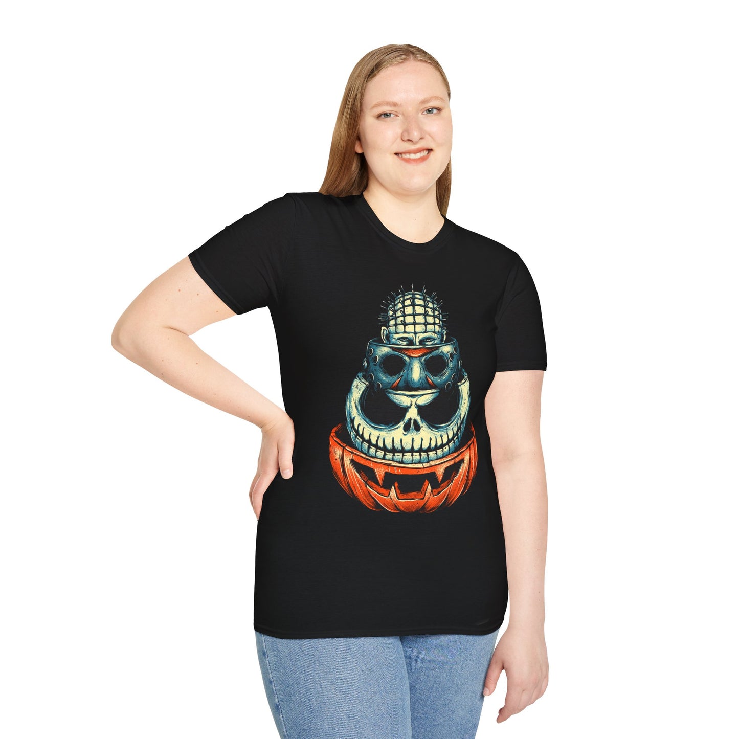 Scary Heads Unisex Softstyle T-Shirt