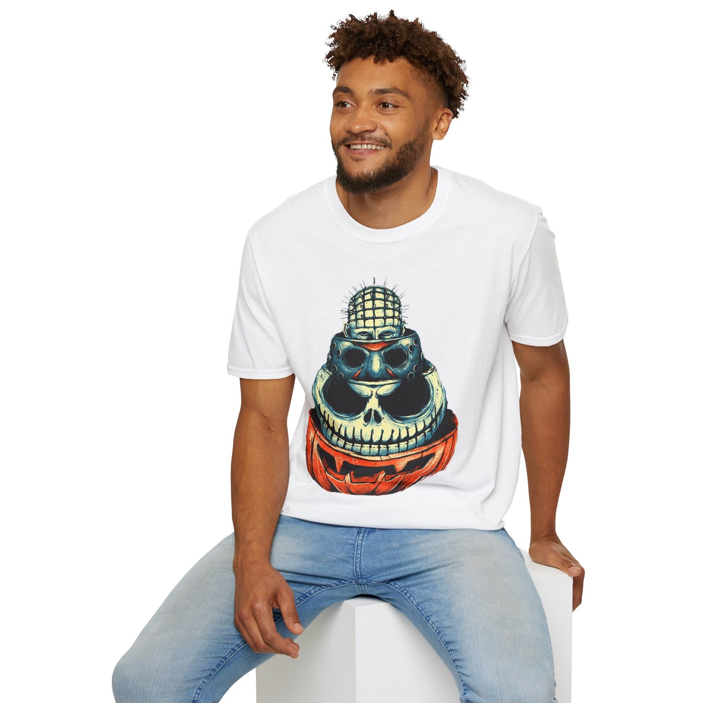 Scary Heads Unisex Softstyle T-Shirt