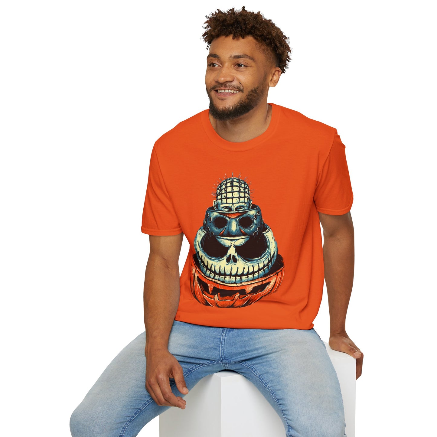 Scary Heads Unisex Softstyle T-Shirt