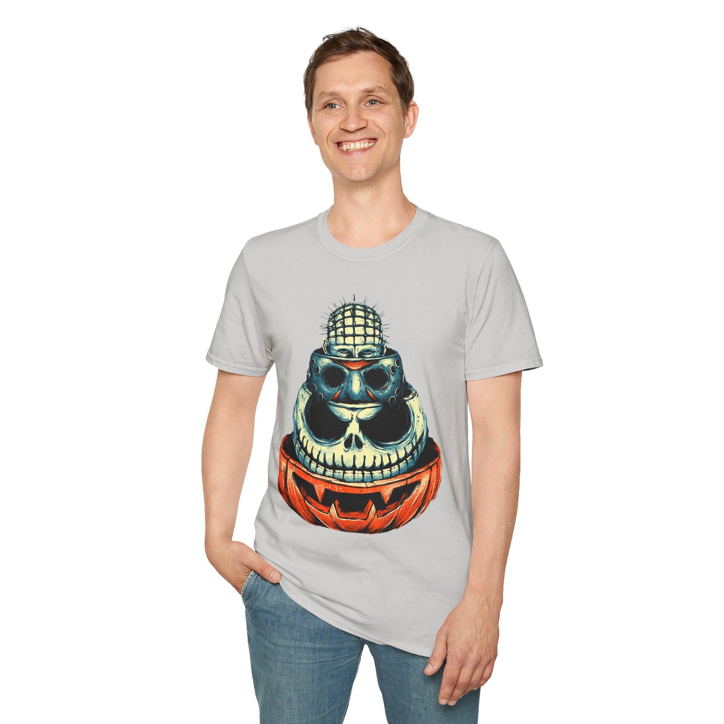 Scary Heads Unisex Softstyle T-Shirt