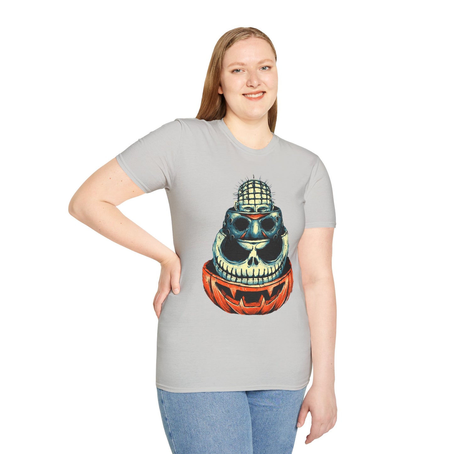Scary Heads Unisex Softstyle T-Shirt