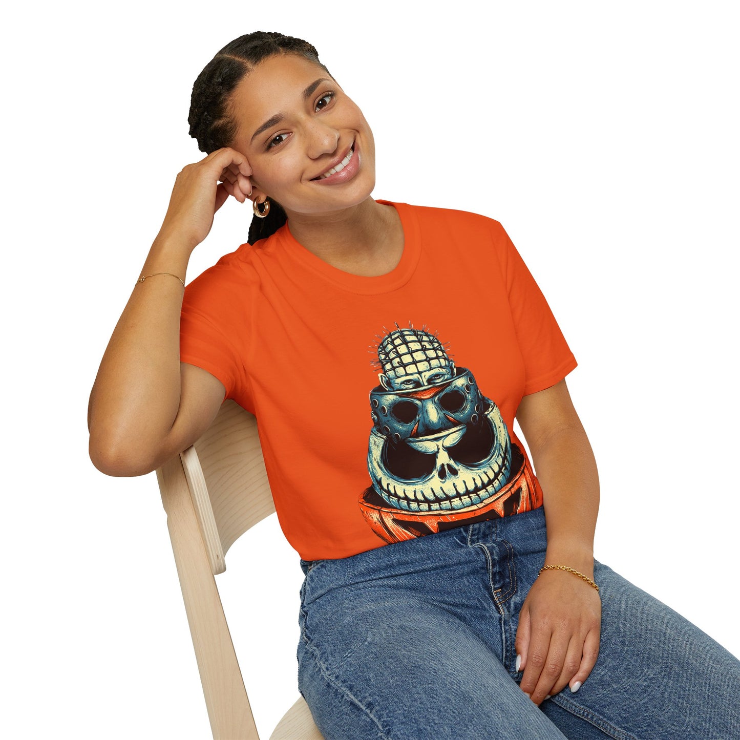 Scary Heads Unisex Softstyle T-Shirt