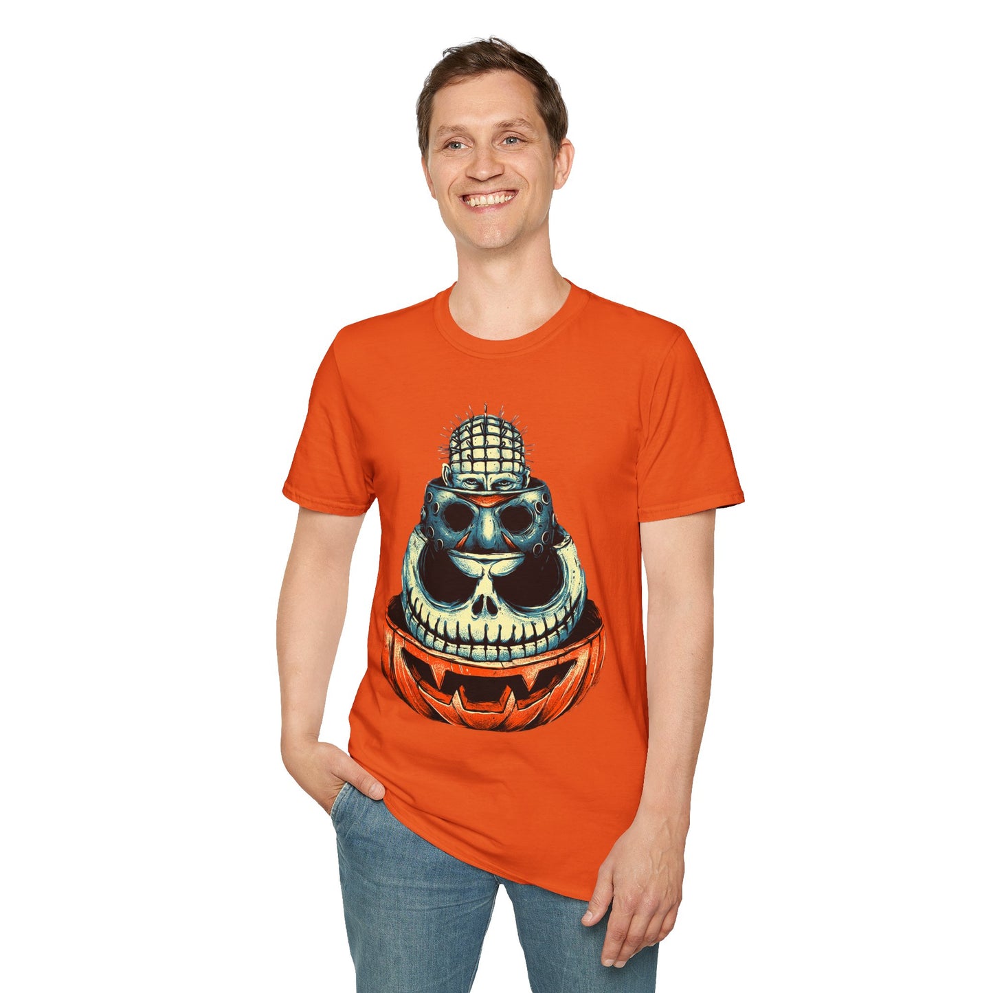 Scary Heads Unisex Softstyle T-Shirt