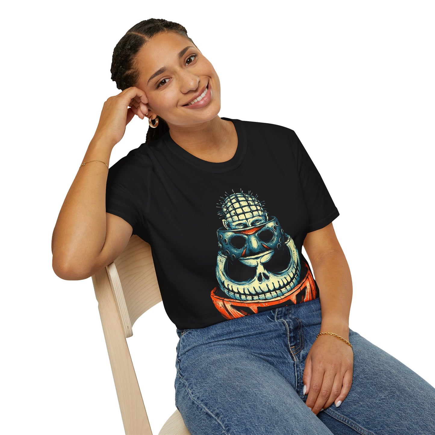 Scary Heads Unisex Softstyle T-Shirt