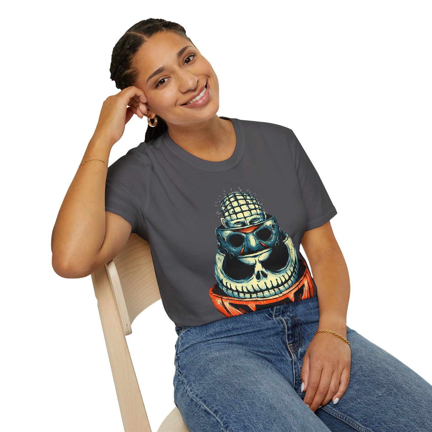 Scary Heads Unisex Softstyle T-Shirt