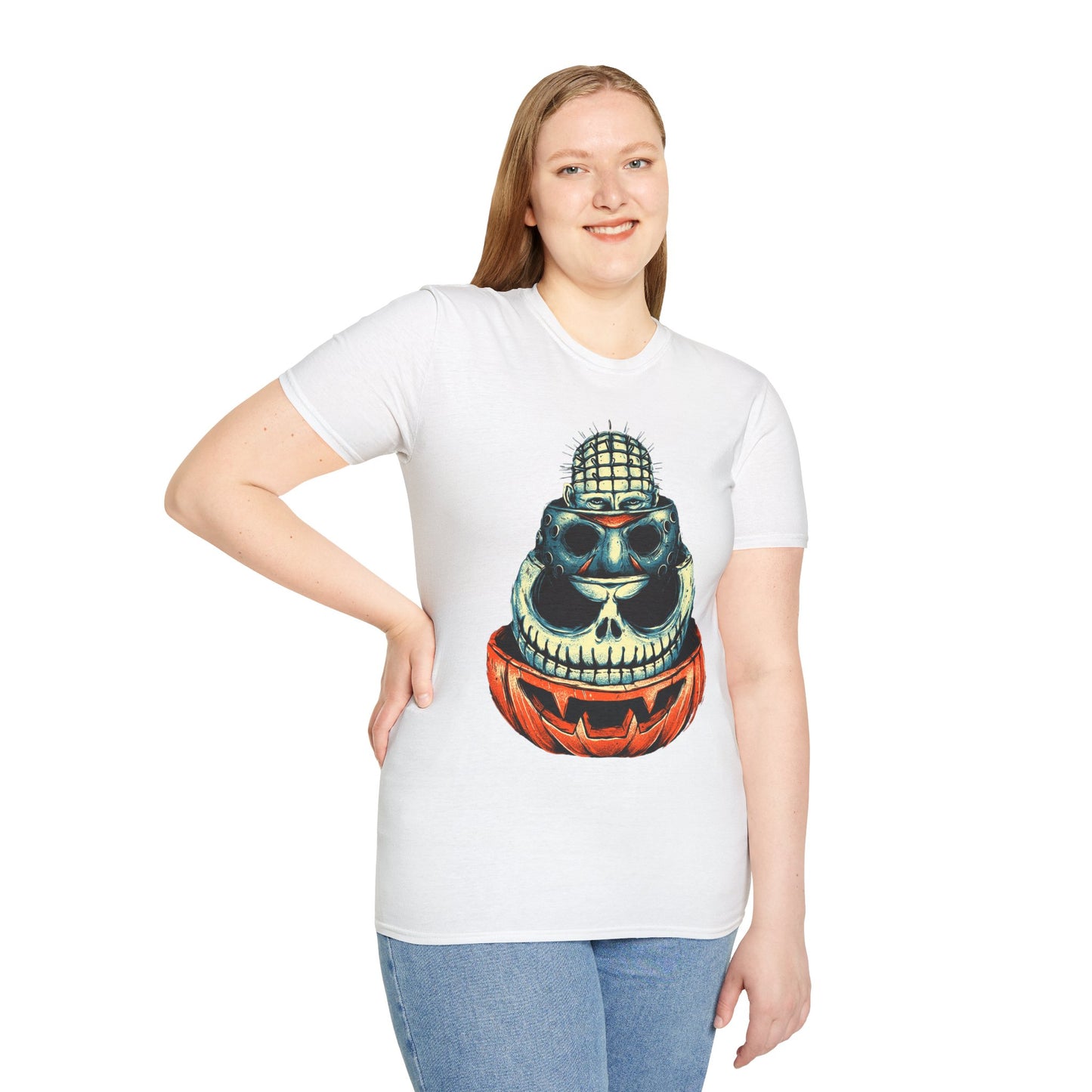 Scary Heads Unisex Softstyle T-Shirt