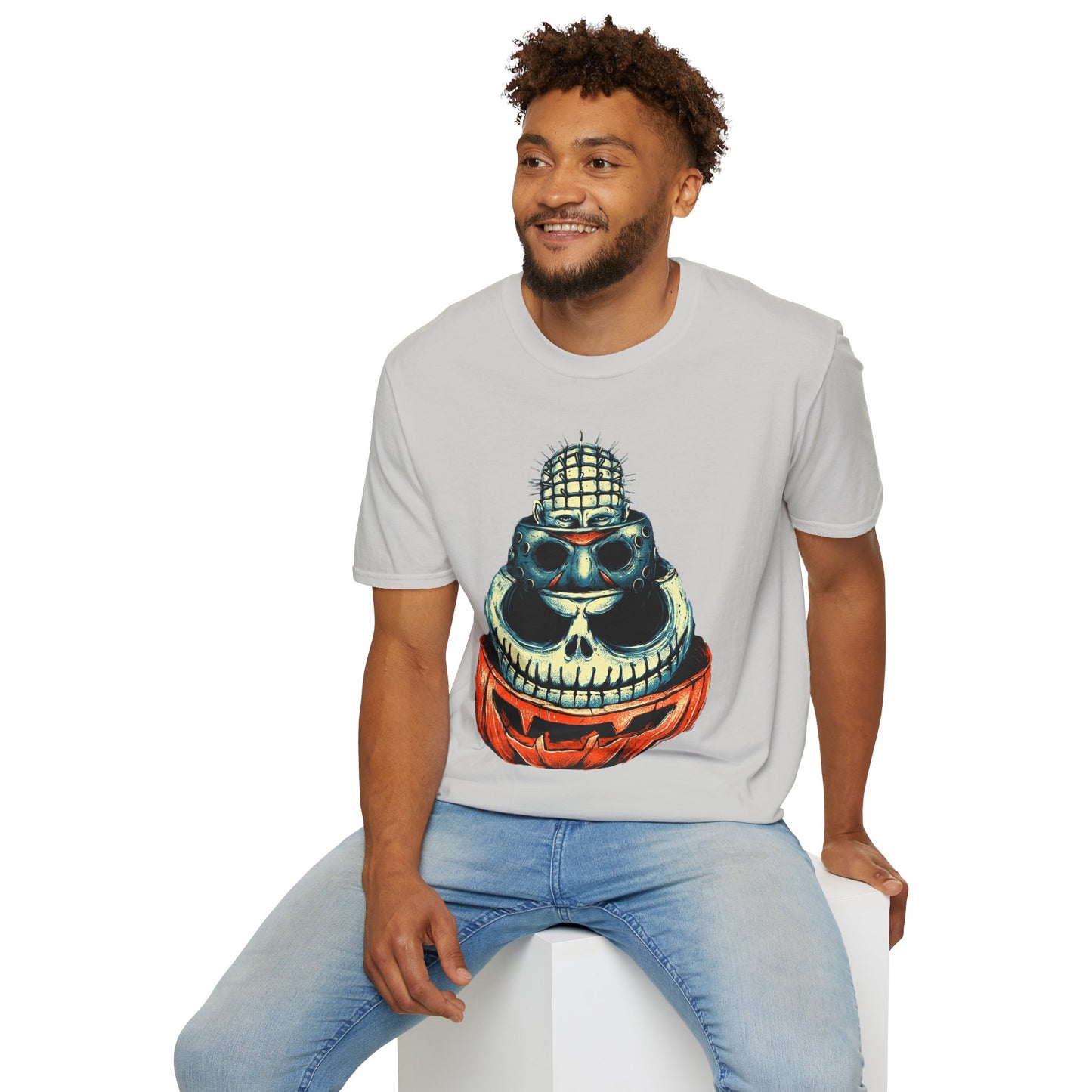 Scary Heads Unisex Softstyle T-Shirt